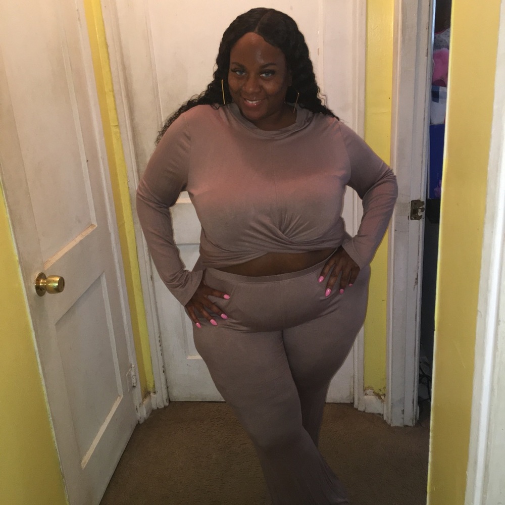 Beige 2 piece